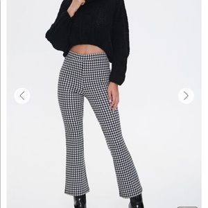Forever 21 Houndstooth Flare Pants